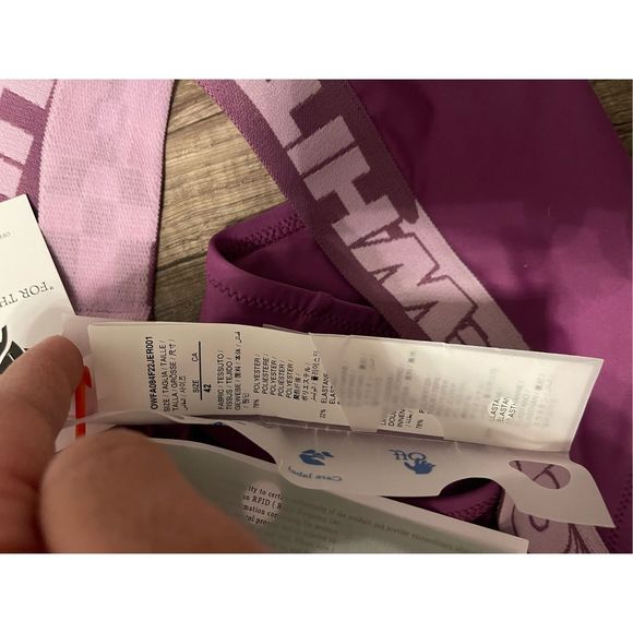 OFF-WHITE Logo Band Two-Piece Swimsuit - Picture 9 of 9